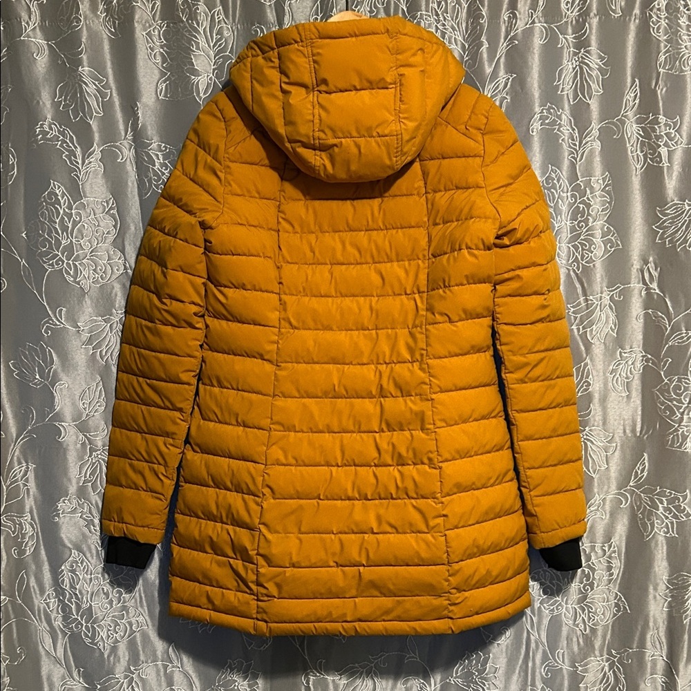 Women's Mustard and Navy Quilted Jacket - Picture 3 of 5